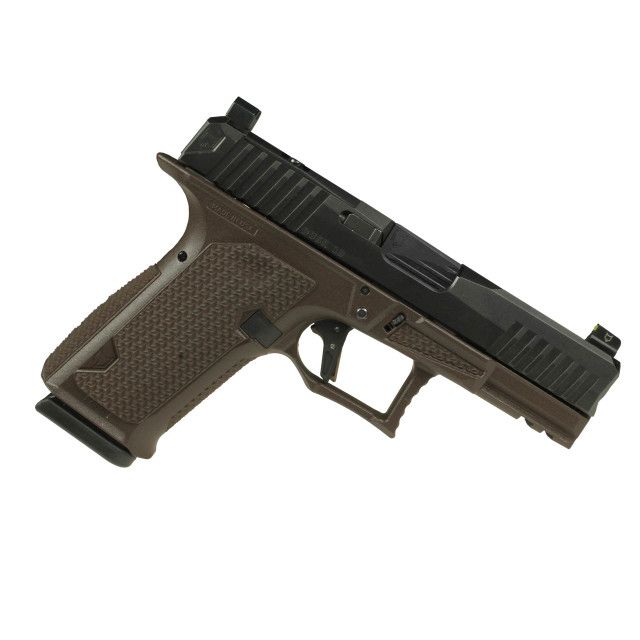 LWD- DUSK19 BLK SLIDE W/BRN FRAME 9MM