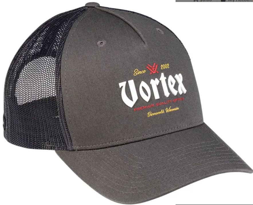 Vortex Founder's Mark Cap -Dark Charcoal