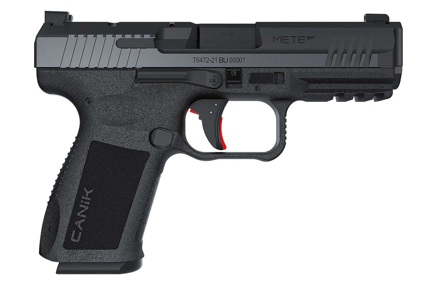 Canik METE SF COMBAT (Threaded Barrel) 9mm Pistol - Black 10 RND With 3x Magazines