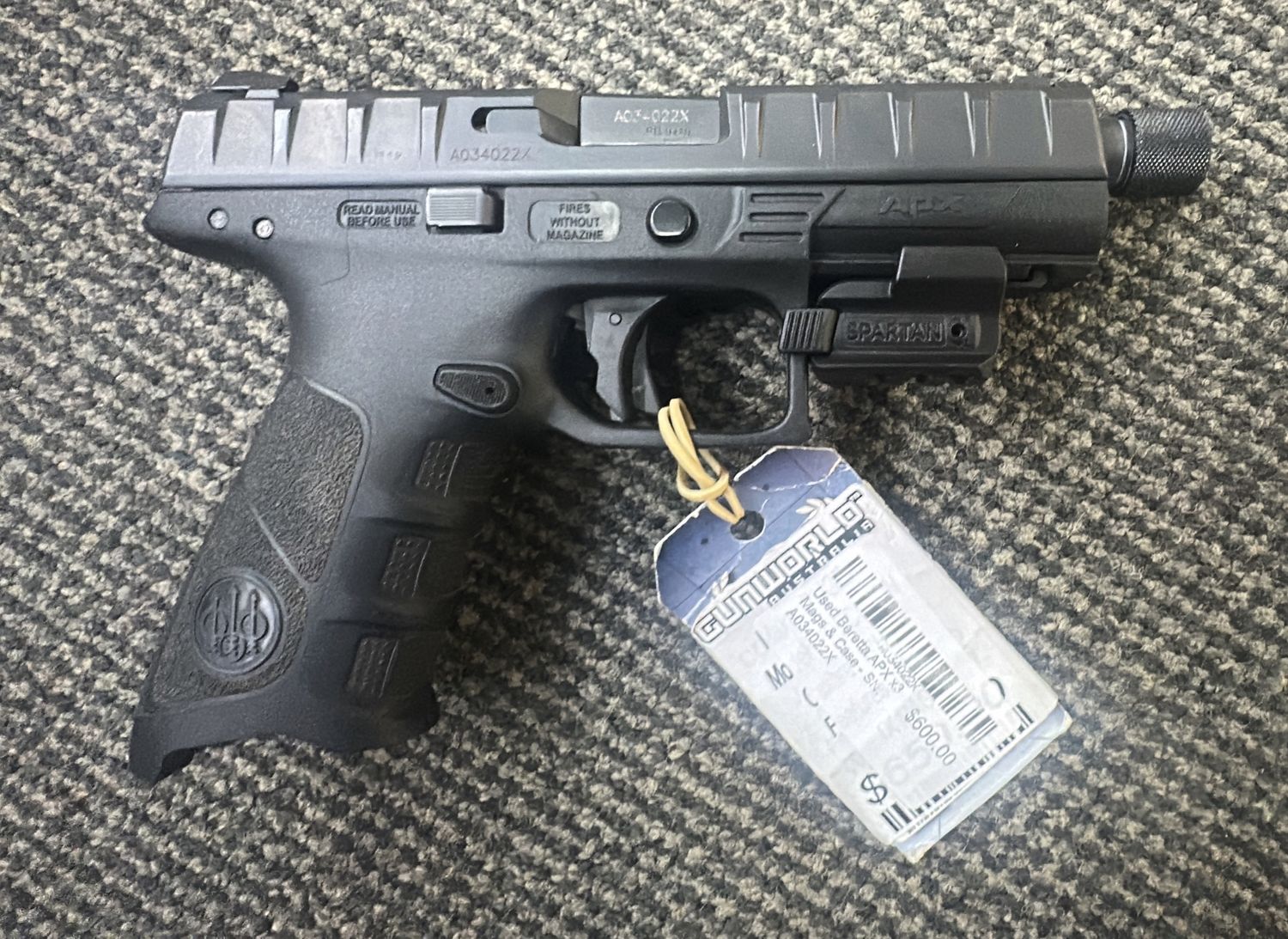 Used Beretta APX x3 Mags & Case - SN: A034022X Used Beretta APX x3 Mags & Case - SN: A034022X