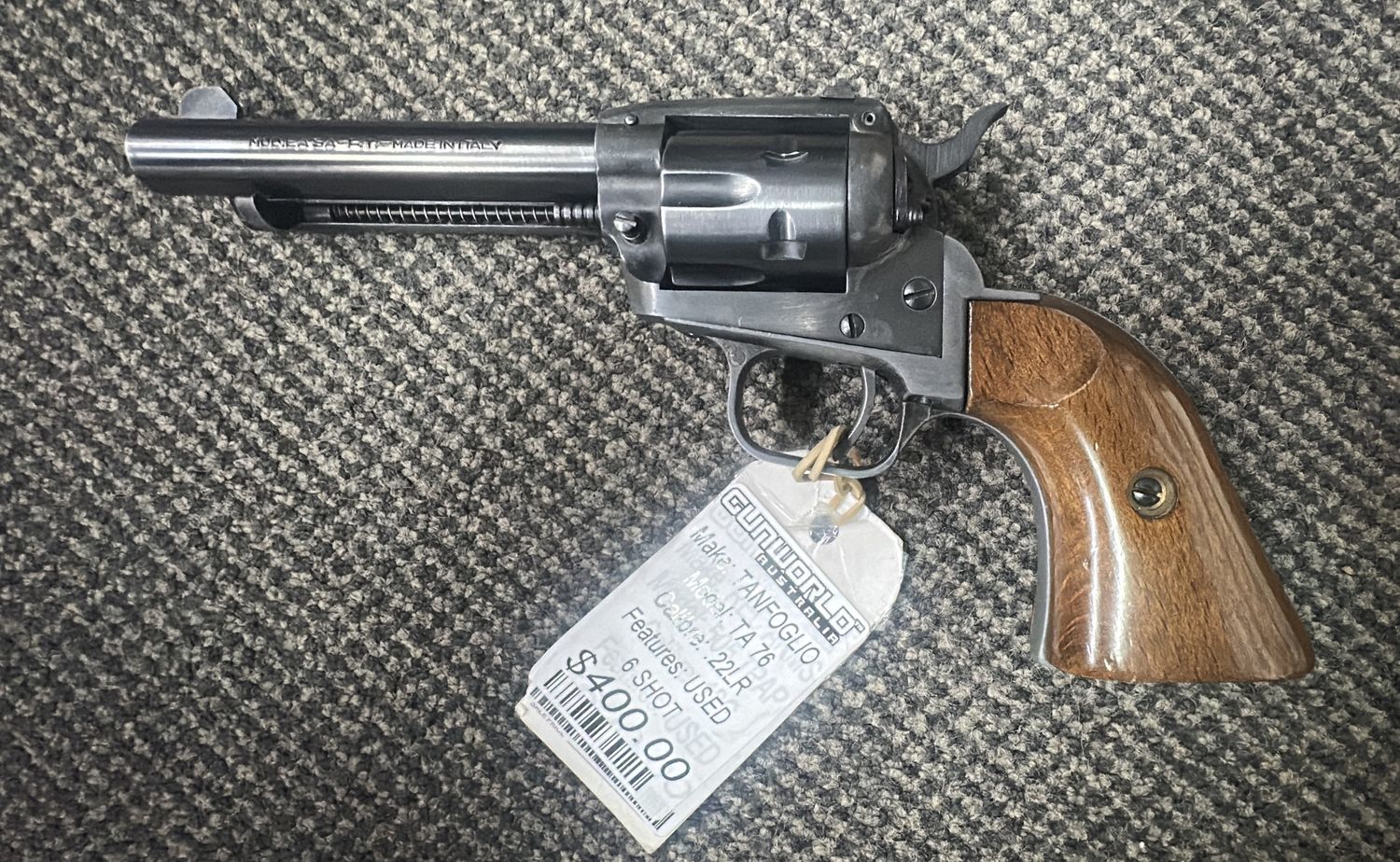 Used Tanfoglio Ta 76 .22LR 6 Shot Single Action Revolver - SN: E06184