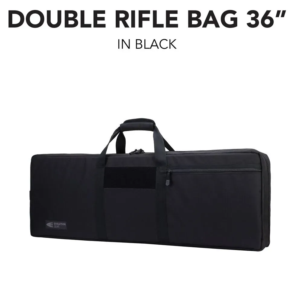 EVOLUTION GEAR 36" DOUBLE RIFLE BAG - BLACK