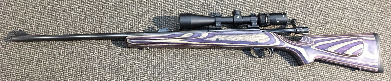 USED howa 1500 .375 ruger purple paper laminate wood SN:B211015 stock 3rnd