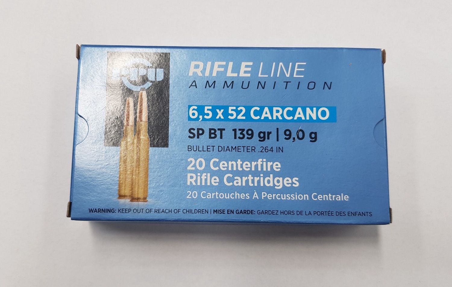Prvi Partizan PPU Ammunition 6.5x52 Carcano 139 Grain Soft Point Boat Tail (20pk)