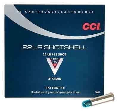 CCI Shotshell 22LR #12Shot 31Grain 20Pack