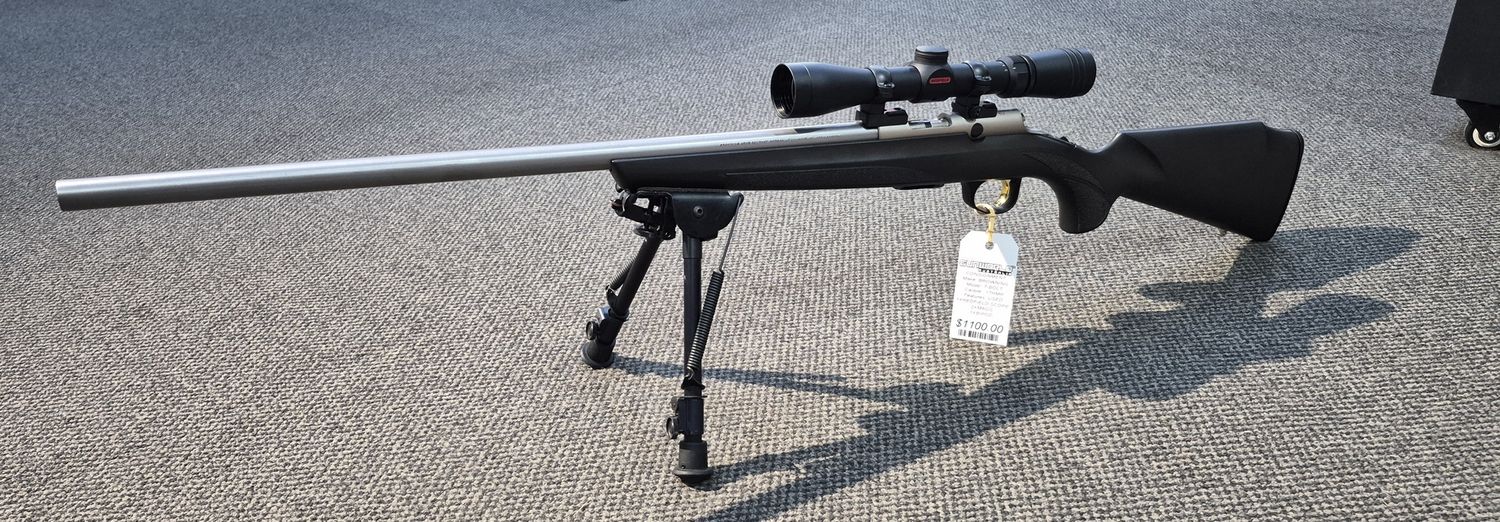 CONSIGNMENT USED BROWNING T-BOLT 174HMR 2XMAGS - REDFIELD SCOPE 10RND CASED- S/N: 20390ZR253
