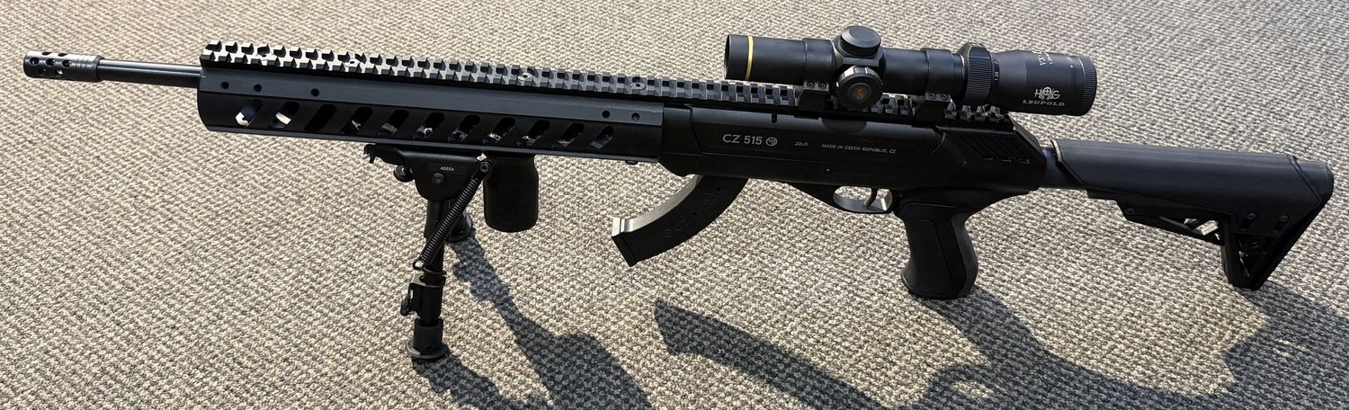 Used CZ 515 .22LR 10Rnd w/ Bipod &amp; Scope SN: F116334
