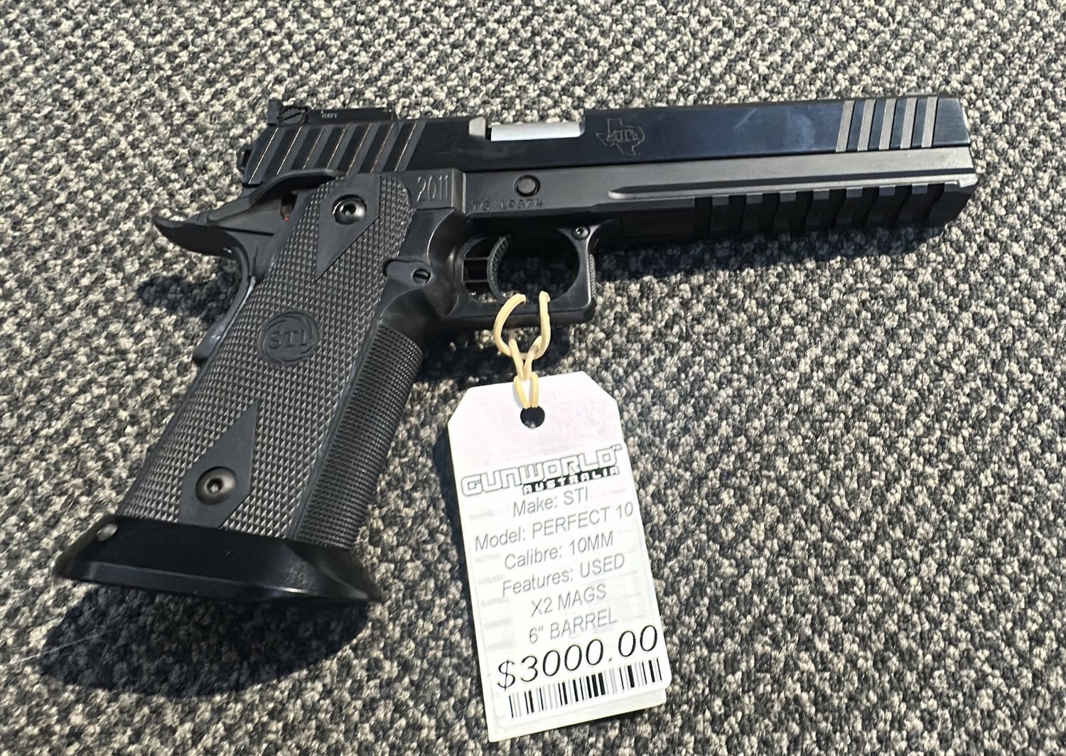 USED STI 2011 PERFECT 10 6" X2 MAGS- 10MM - SN: TG-19874