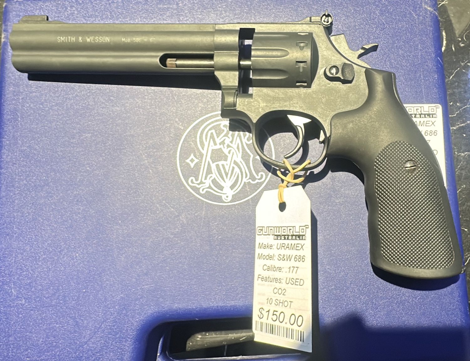 Used Uramex S&amp;W 686 .177 Co2 Revolver 10 Shot - SN: S131362043