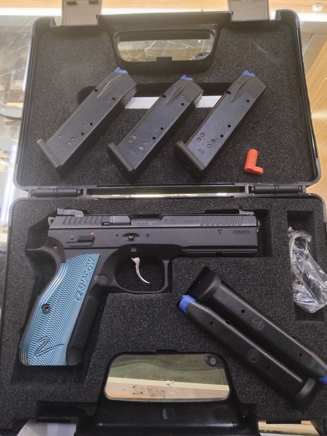 USED CZ SHADOW 2 9MM CASED 5 MAGS SN:F252515
