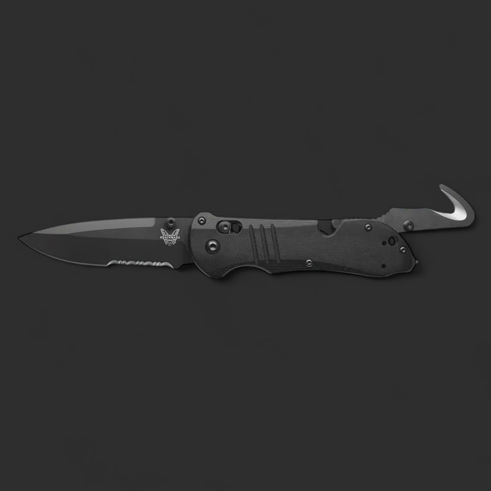 Benchmade 917SBK Tactical Triage® | Black  G10 Axis Folding Knife W/Hook