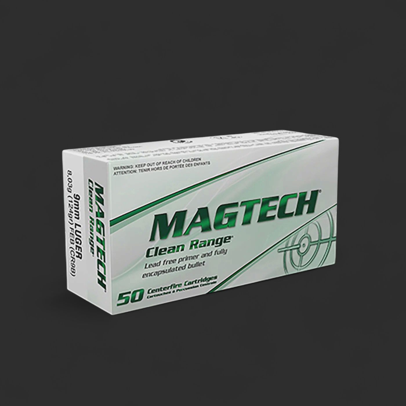 Magtech 9mm Luger Clean Range 124GR - 1000 Rounds