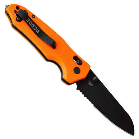HOGUE TRAUMA 3.4 FIRST RESPONSE TOOL G10 ORANGE SERRATED FOLDING KNIFE