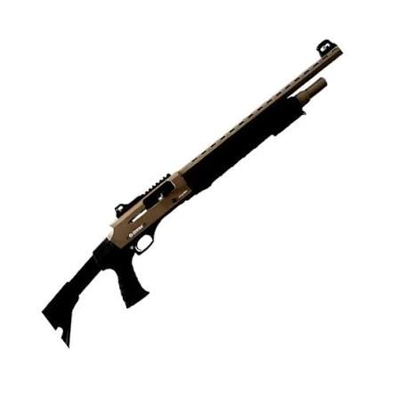 Berika EXT12 MKII 12G Straight Pull Shotgun 18" Barrel 6+1 Mag Silver (Marine)