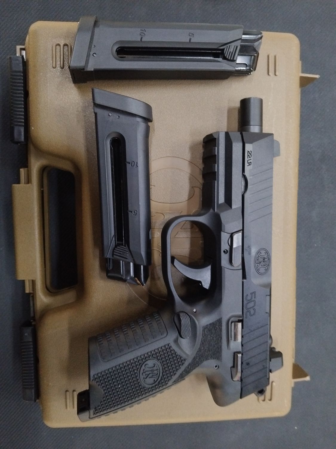 USED FN 502 22LR 10RND CASED TWO MAGS SN: LR066719