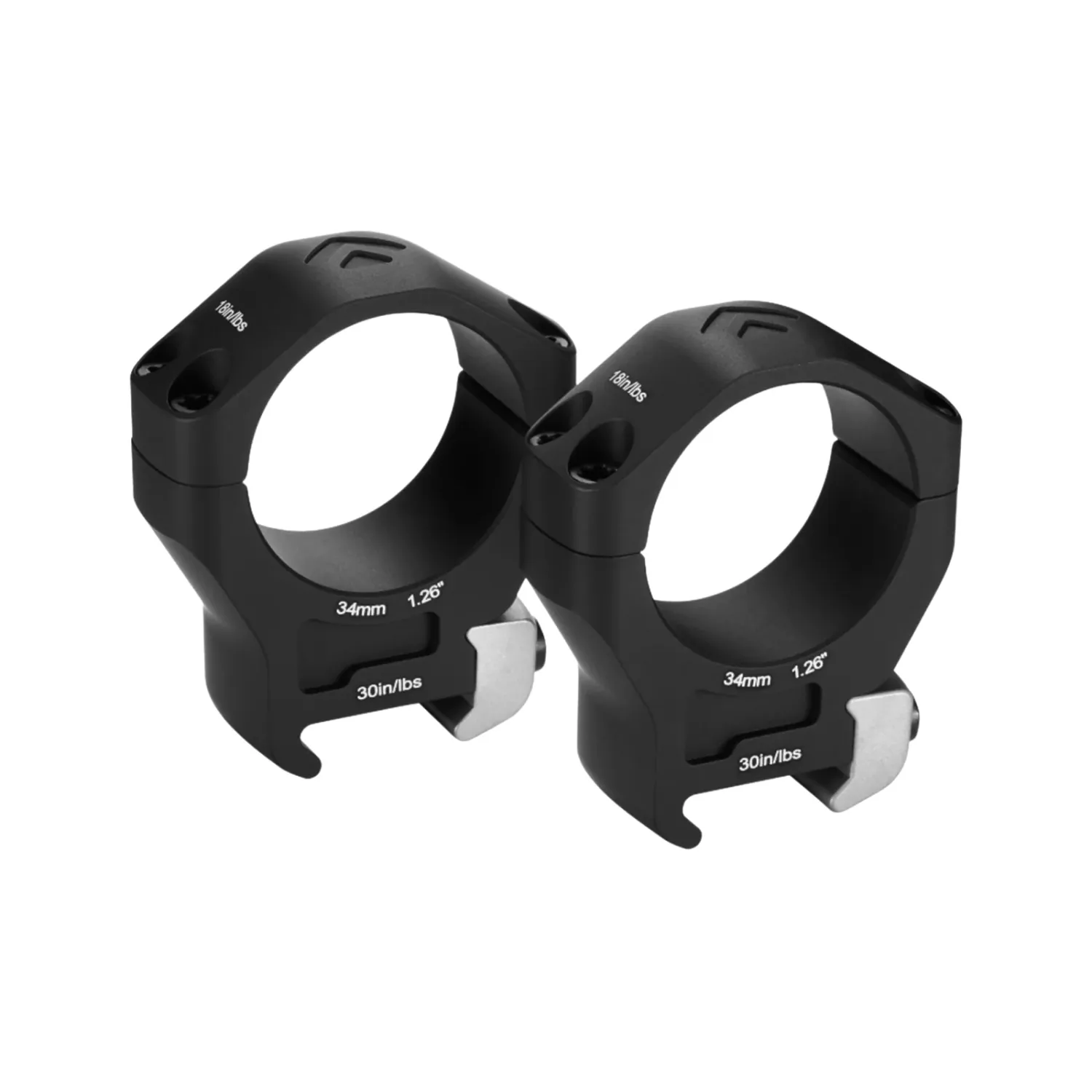 ARKEN HALO Ti Titanium Scope Rings 30mm  0.97"/24.6mm Low