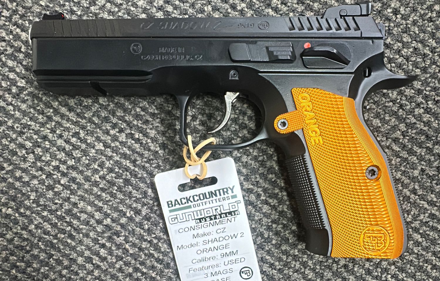 Consignment CZ Shadow 2 Orange 9mm- 3 Mags &amp; Case - SN: F147998