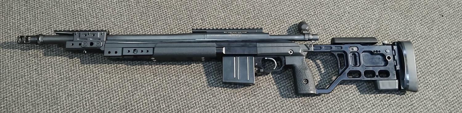 CONSIGNMENT USED REMINGTON 700 .308 WIN 16.5" 10 SHOT ACICS MAG WITH BRAKE AND KRG CUSTOM CHASIS SN:RR25264B