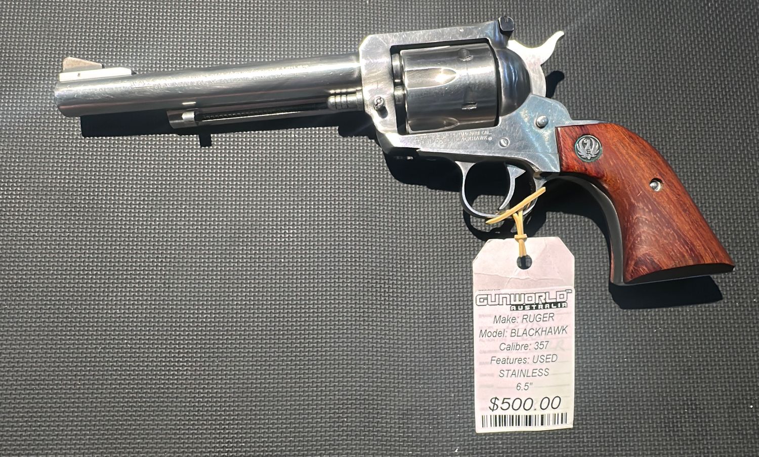Used Ruger Blackhawk .357 6.5" Stainless - SN: 37-50698