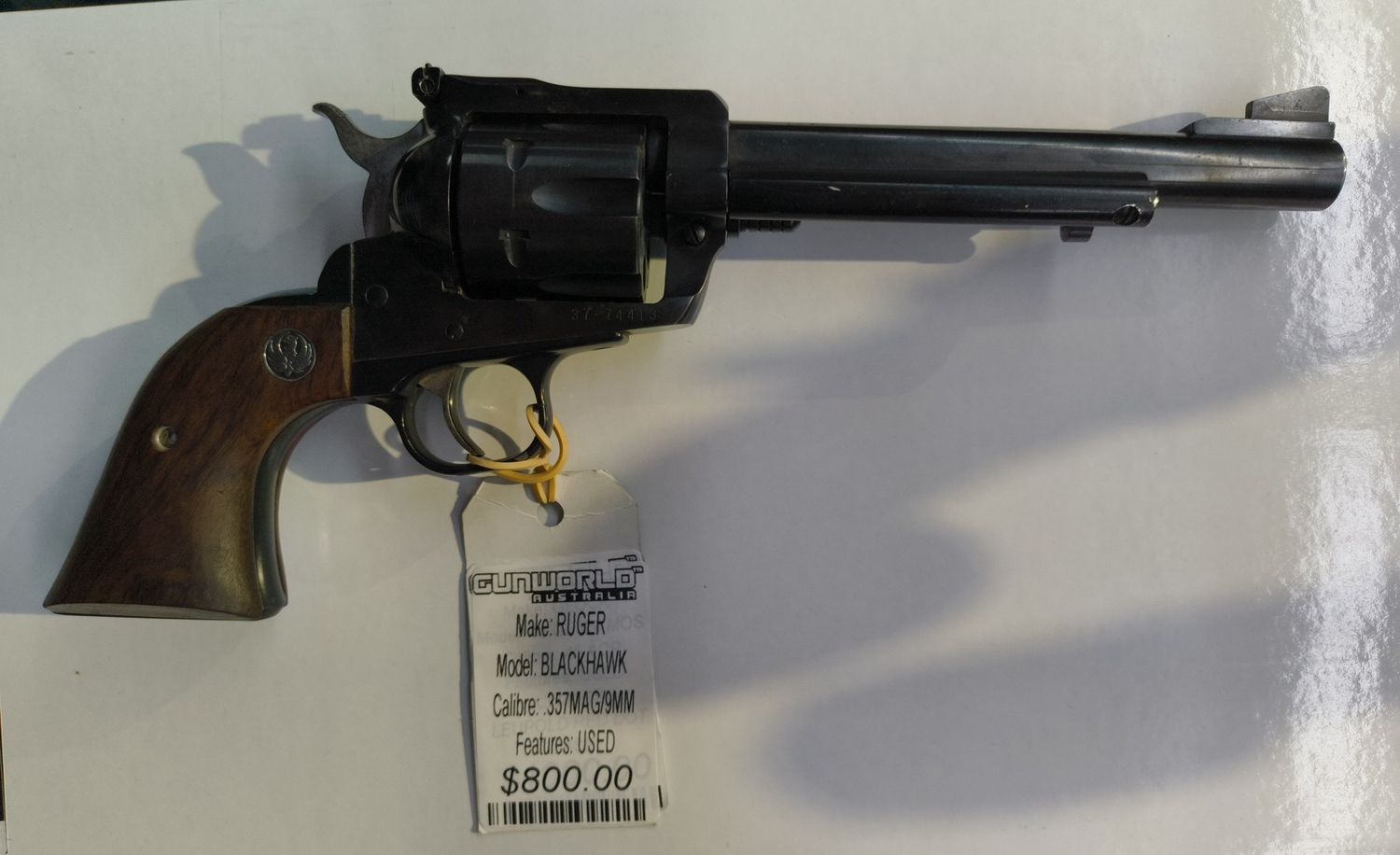 USED Ruger Blackhawk .357 Mag with 9mm Cylinder S/N: 37-74413