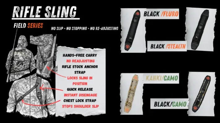 Hunter &amp; Range Field Series Sling Black / Camo
