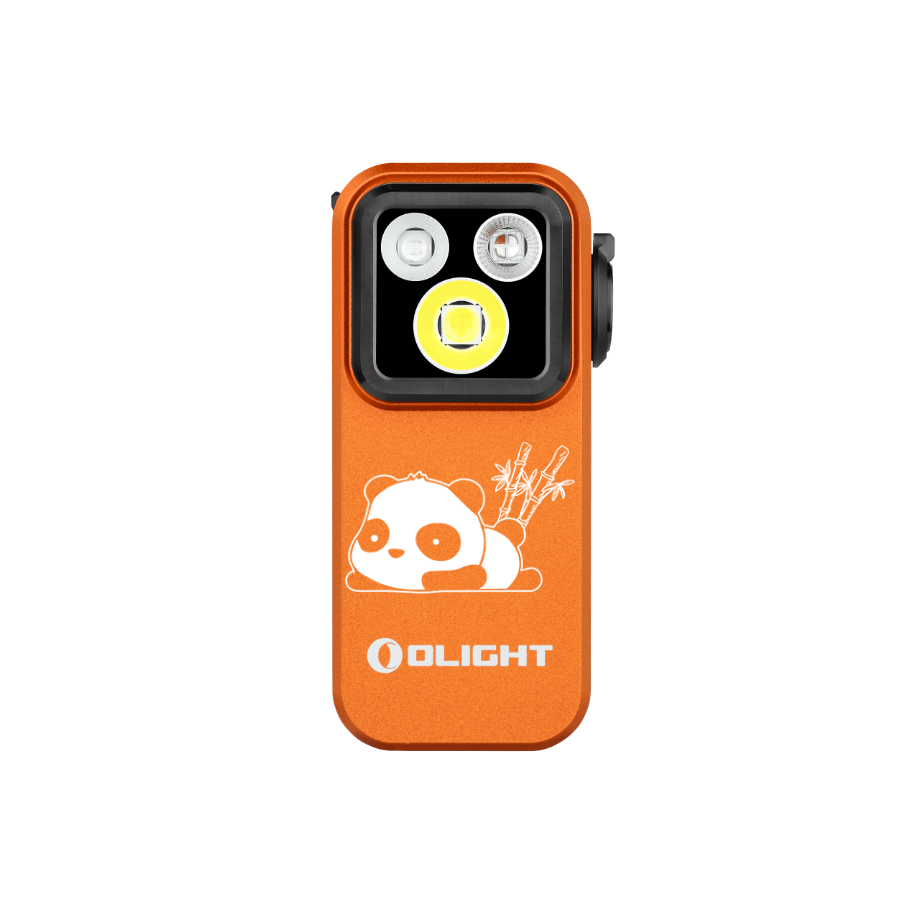 Olight Oclip Pro S 5-in-1 EDC Clip Torch with UV &amp; RGB Orange Panda
