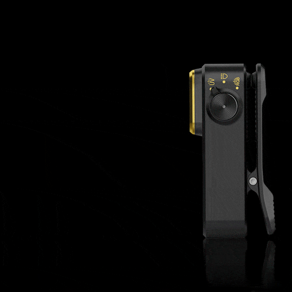 Olight Oclip Pro S 5-in-1 Multifunctional EDC Clip Torch with UV &amp; RGB Light Black Armor Engraving Edition