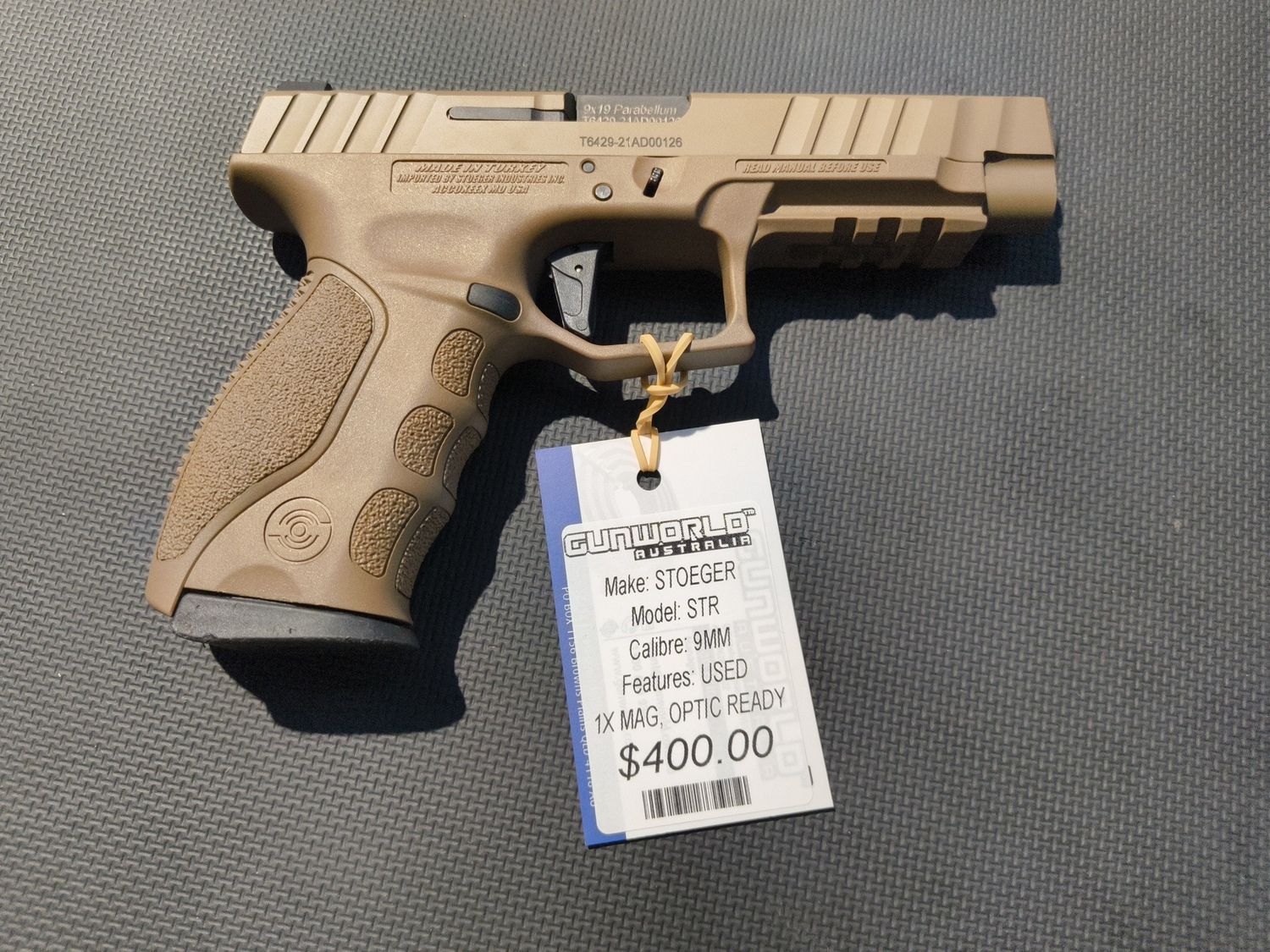 Used Stoeger STR FDE 9mm x1 Mag Optic Ready - SN: T6429-21AD00126