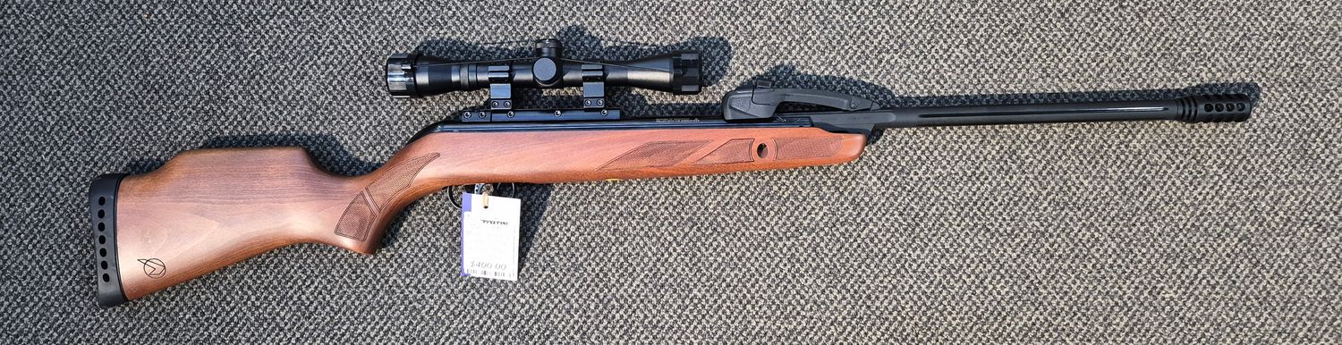 USED GAMO REPLAY .177CAL AIR RIFLE W/SCOPE - S/N: 04-1C-003208-25