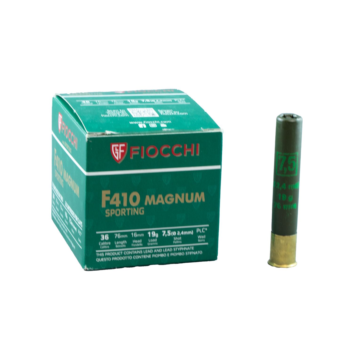 FIOCCHI 410G 3" #7.5 25 PKT
