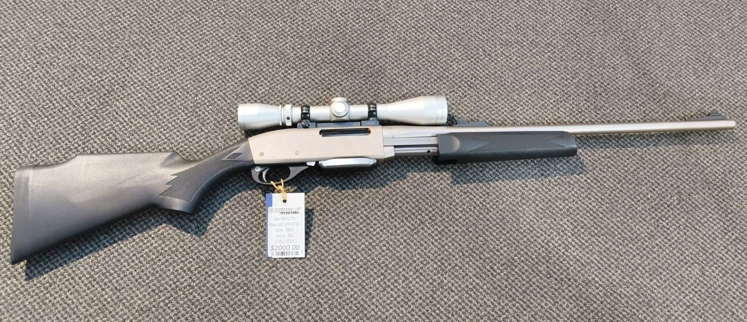 Used Remington 7600 Weathermaster Pump Action .308WIN Rifle With Leupold Scope S/N: B8512478