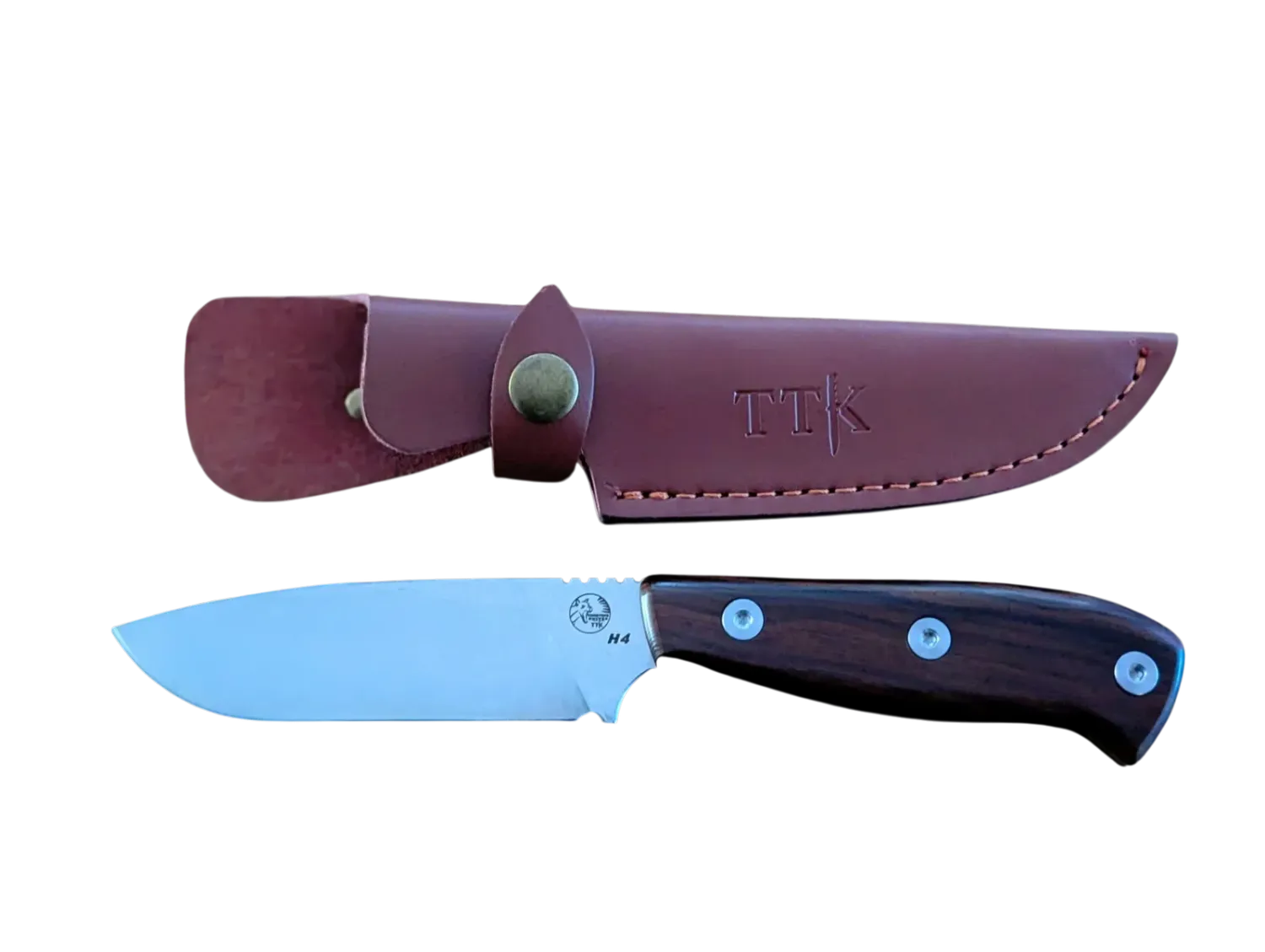 Tassie Tiger Knives - 4″ Fixed Blade Hunting Knife – TTKH4 Timber Handle