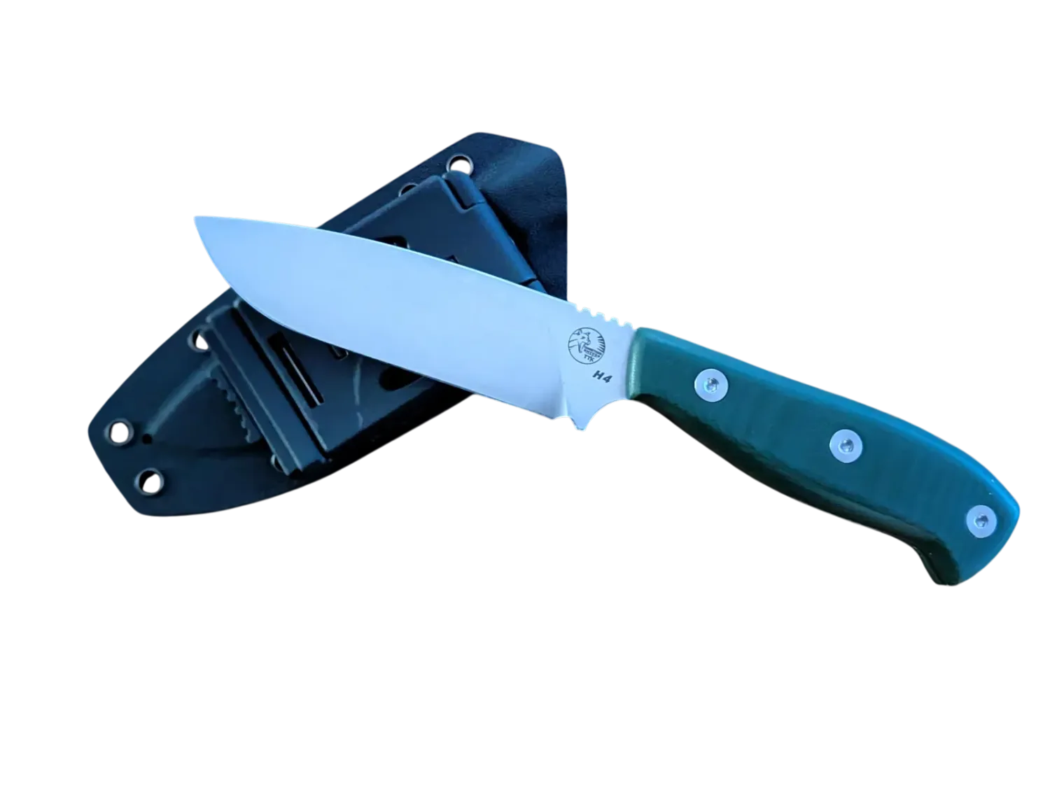 Tassie Tiger Knives - 4″ Fixed Blade Hunting Knife Kydex Sheath