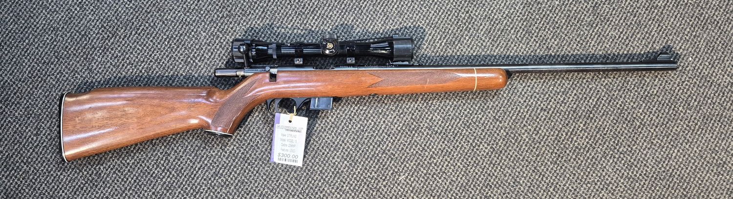 USED STIRLING MODEL 15 .22WMR - W/SCOPE X 1 MAG - S/N: 638308