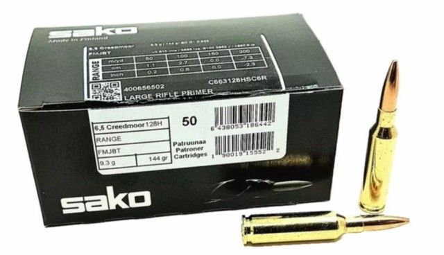 SAKO 6.5 CM 144gr Range Speedhead (FMJ) 50 Pack
