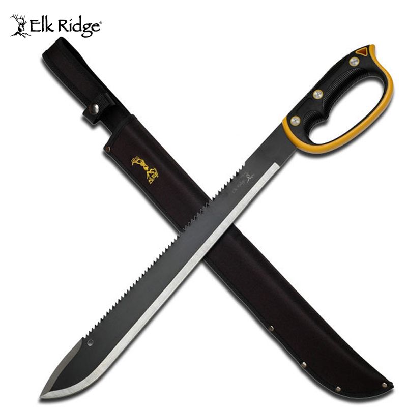 Elk Ridge Black &amp; Gold Machete 610mm
