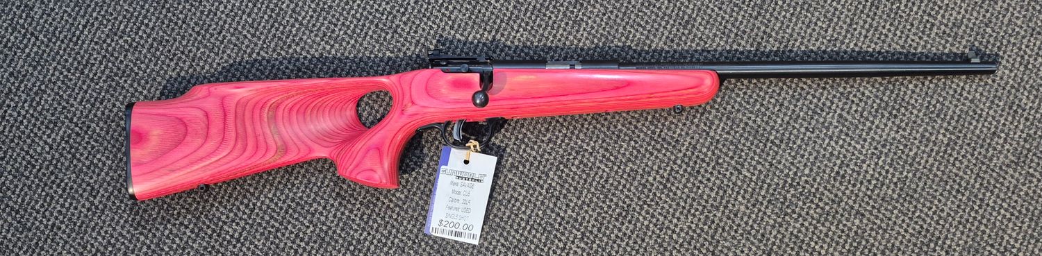 USED SAVAGE CUN .22LR SINGLE SHOT RIFLE S/N: 1109195
