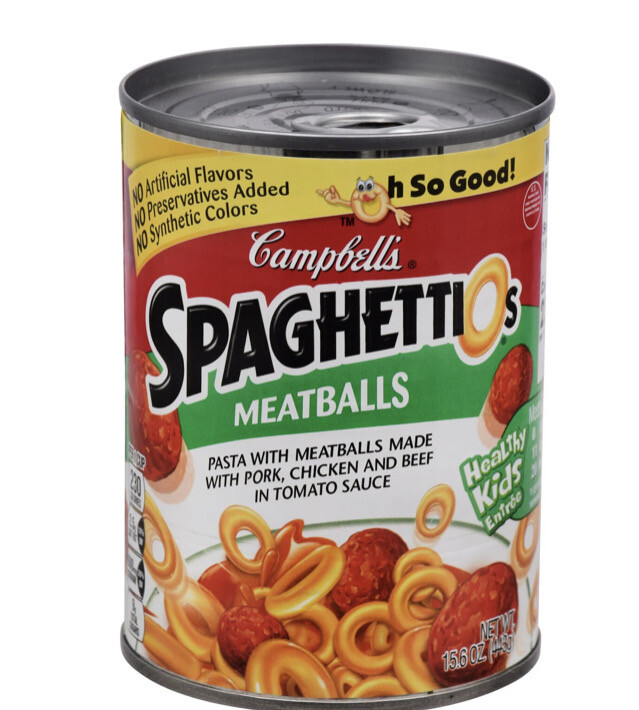 Campbell&#39;s Spaghettios Pasta with Meatballs