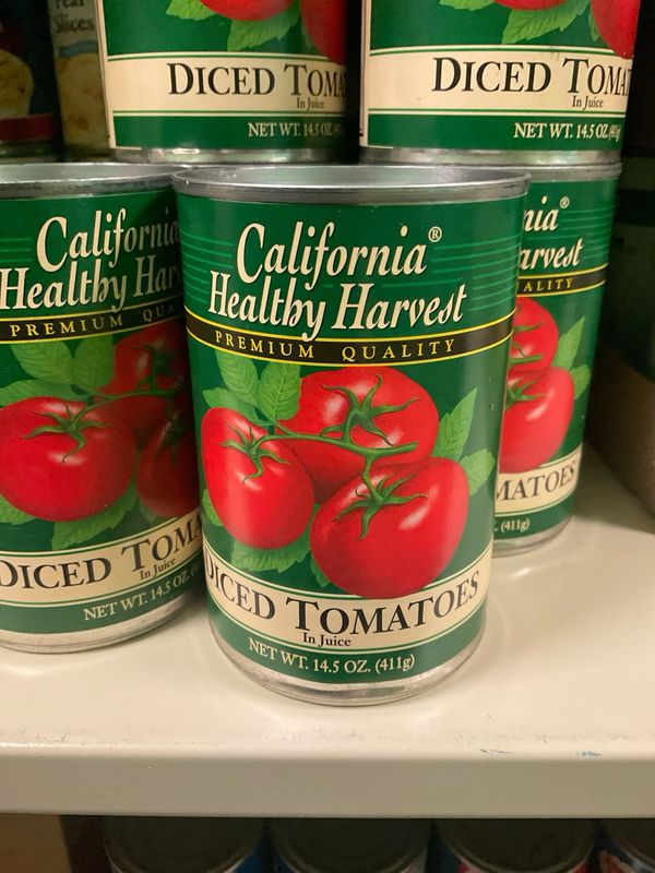 California Healthy Harvest Diced Tomatoes In Juice