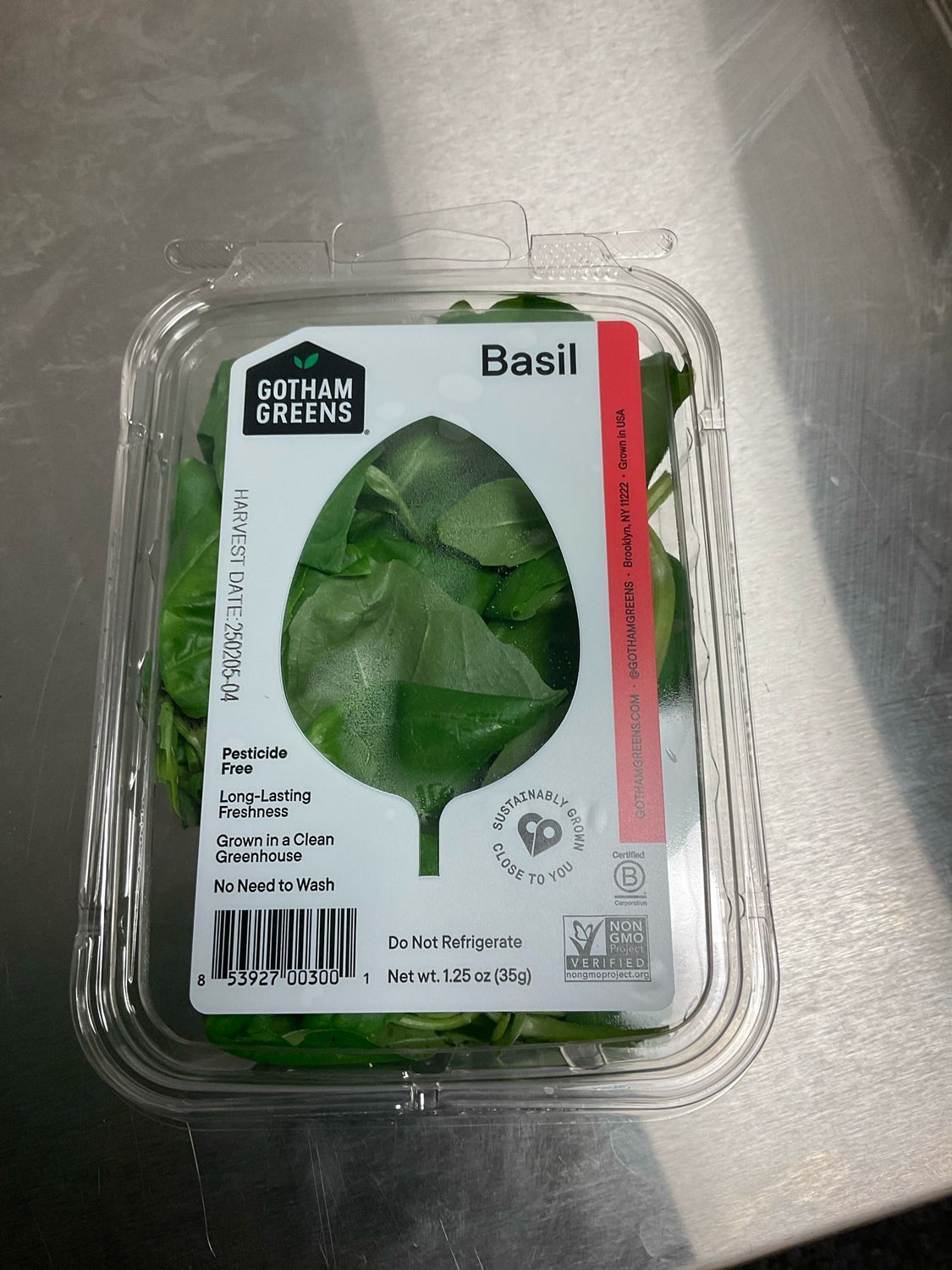 Gotham Greens Basil Leaves