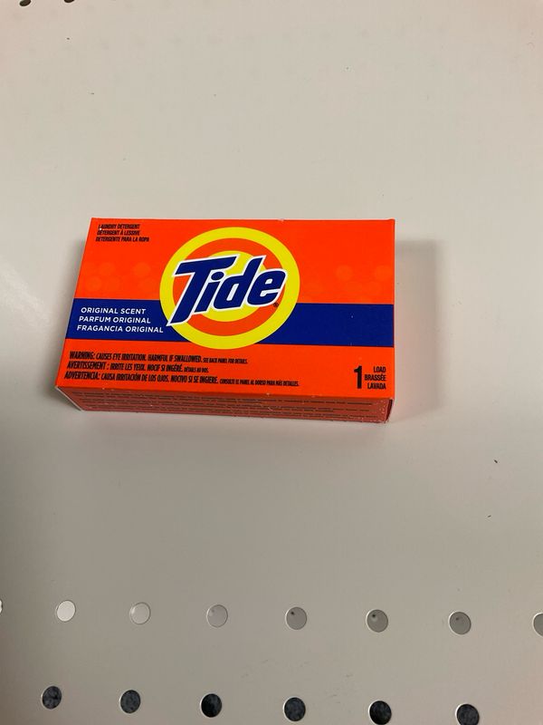 Tide 1 load detergent