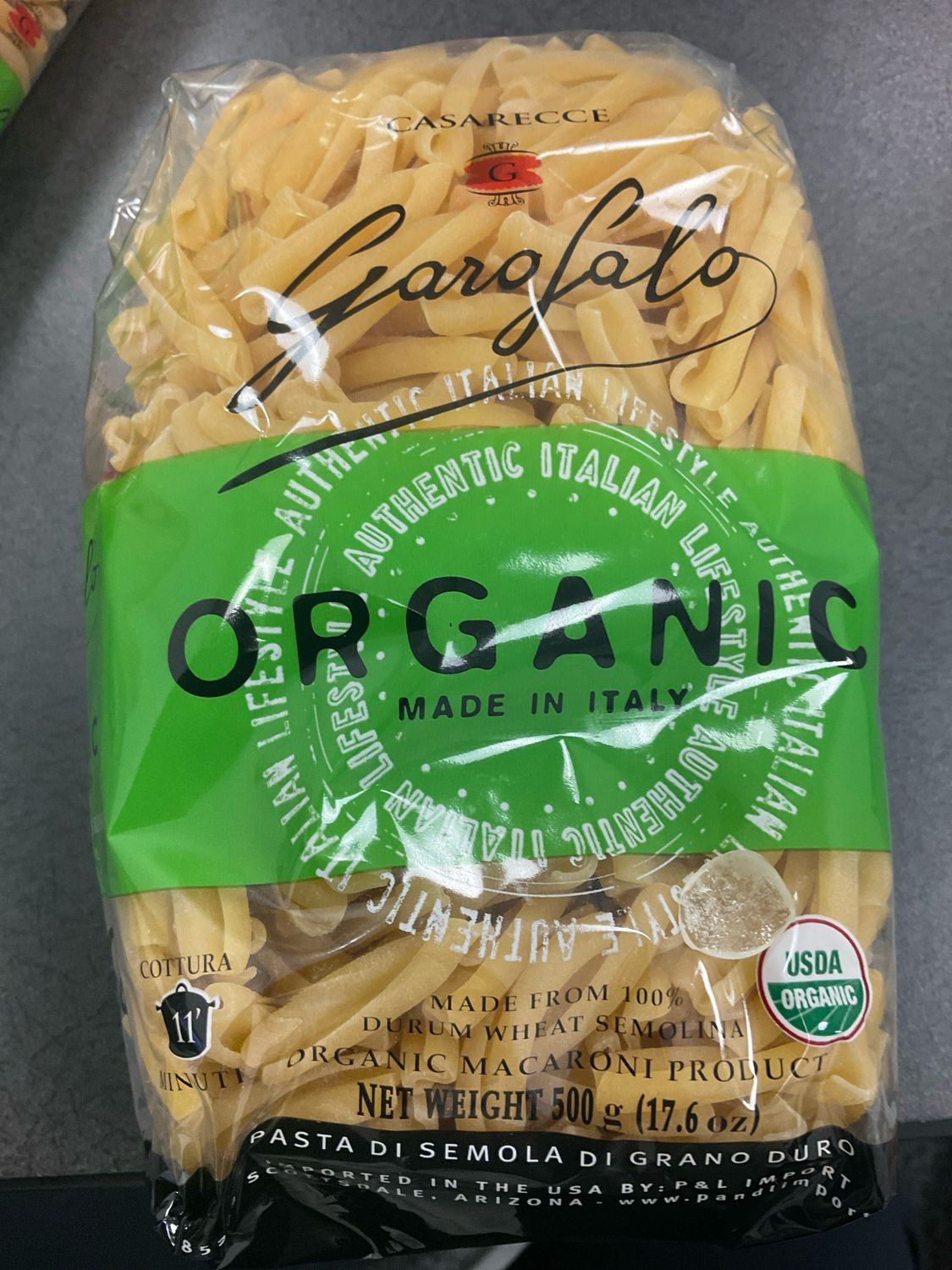 Organic Italian Pasta