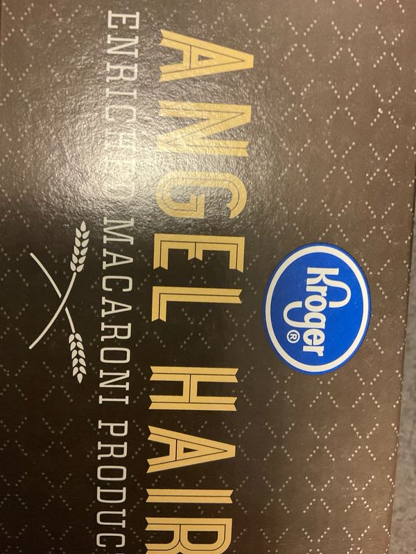 Kroger Angel Hair Pasta