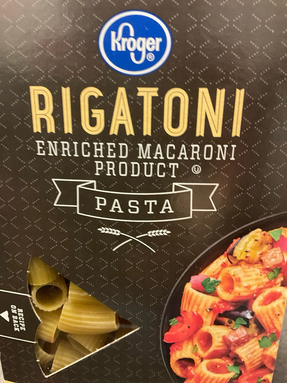 Kroger Rigatoni Pasta