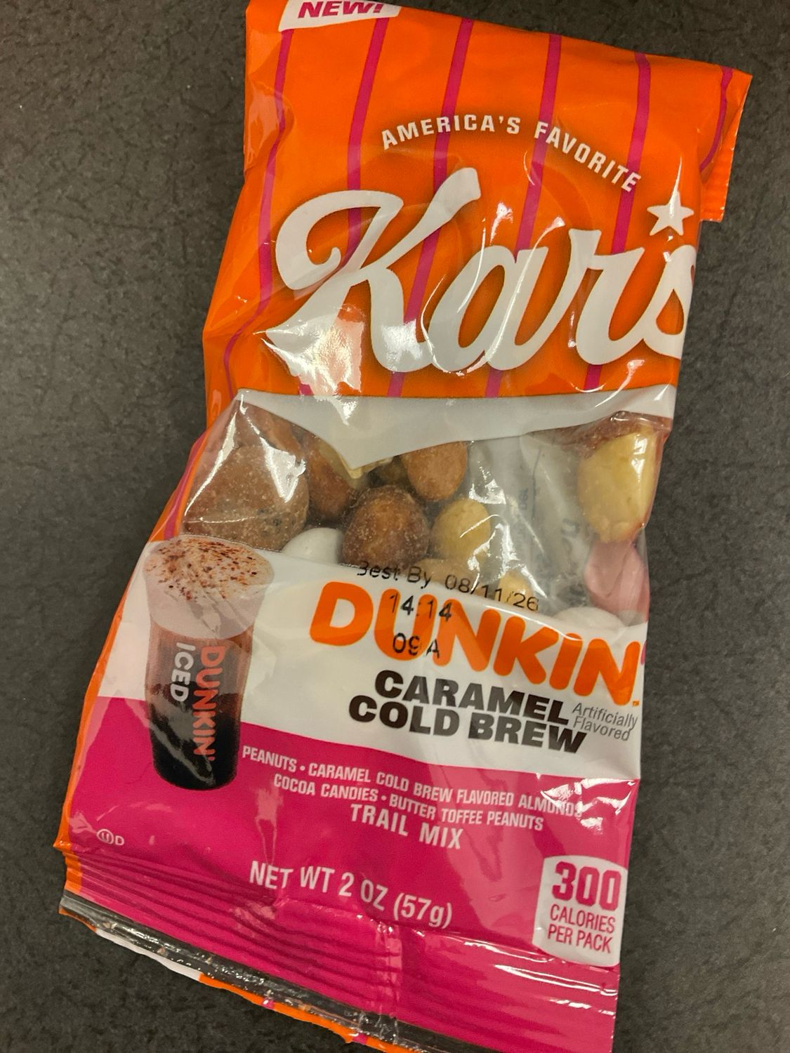 Dunkin Trail Mix Carmel Cold Brew