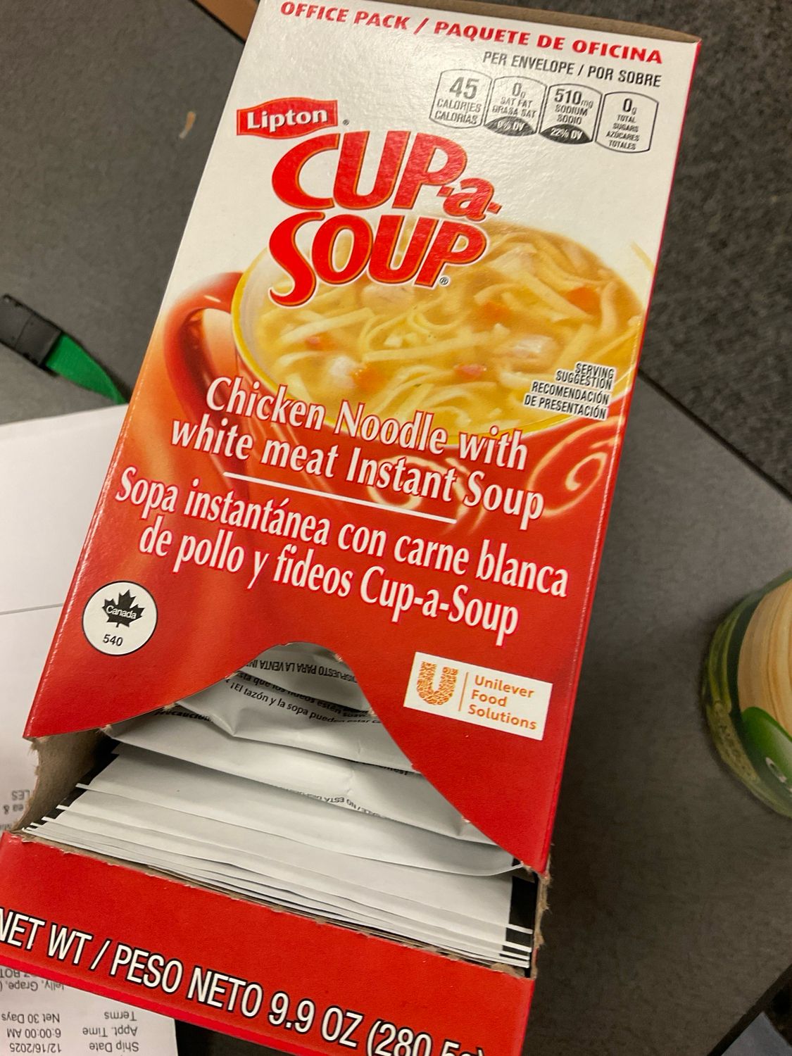 Cup A Soup Packets
