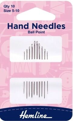 HAND NEEDLES (BALL POINT) x 10