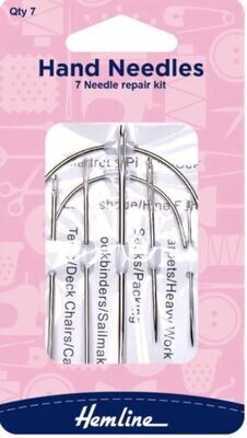HAND NEEDLES (CURVED & STRAIGHT) x 7