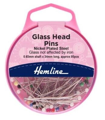 GLASS HEAD PINS