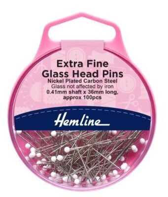 EXTRA FINE GLASS HEAD PINS